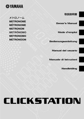 Yamaha CLICKSTATION Manual Del Usuario