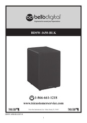 Bell'O Digital BDSW-1650-BLK Manual Del Usuario