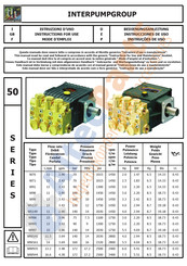 Interpump Group WW161 Instrucciones De Uso