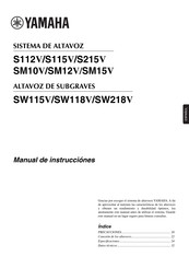 Yamaha SW118V Manual De Instrucciones