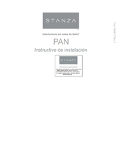 STANZA PAN Instructivo De Instalación