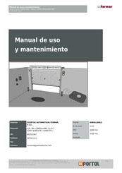 fermar CIERRE ENROLLABLE MOT Manual De Uso Y Mantenimiento