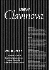 Yamaha Clavinova CLP-311 Manual De Instrucciones