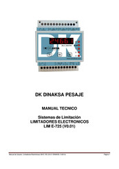 Dinaksa Pesaje LIM-E725 Manual Tecnico