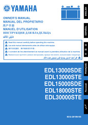 Yamaha EDL13000SDE Manuel Del Propietario