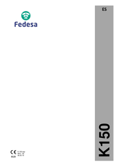 FEDESA K150 Instrucciones De Usuario