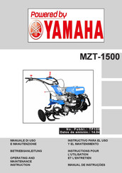 Yamaha MZT-1500 Instructivo Para El Uso Y El Mantenimento