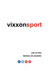 vixxonsport SXC-22 PRO Manual De Usuario