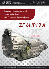 AUTO MATIC ZF 6HP19 A Instrucciones Para El Mantenimiento