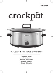 crockpot CSC086X Manual De Instrucciones