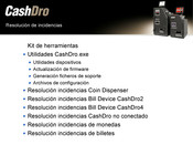 CashDro CD4 Resolución De Incidencias