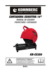 Kommberg KB-CS355 Manual De Usuario Propietario / Operador