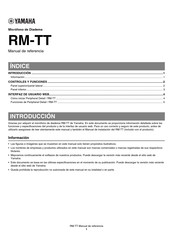 Yamaha RM-TT Manual De Referencia