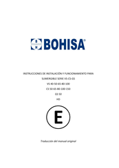 BOHISA VS Serie Instrucciones De Instalación Y Funcionamiento