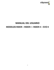 CityCoco RIDER I Manual Del Usuario