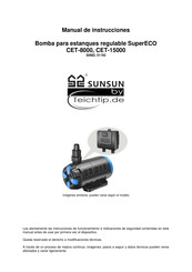 TeichTip SunSun SuperEco CET-15000 Manual De Instrucciones