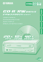 Yamaha CRW2200UX Serie Manual De Instrucciones