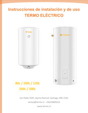 TERMIC 200L Instrucciones De Instalación