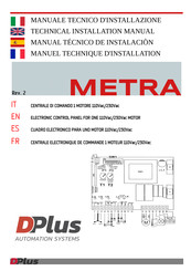 DPlus Automation Systems Metra Manual Técnico De Instalación