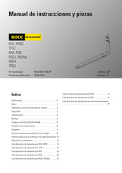 KOOI-REACHFORKS RGEN2 Manual De Instrucciones Y Piezas