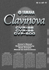 Yamaha Clavinova CVP-96 Manual De Instrucciones