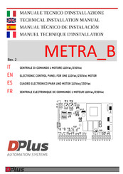 DPlus Automation Systems Metra B Serie Manual Técnico De Instalación