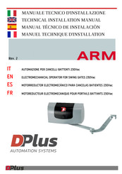 DPlus Automation Systems Arm Manual Técnico De Instalación