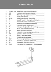 Simon, Evers & Co K 484026 Instrucciones De Manejo Y Mantenimiento