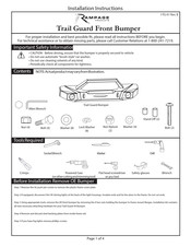 Rampage Products Trail Guard Front Bumper Instrucciones De Instalación