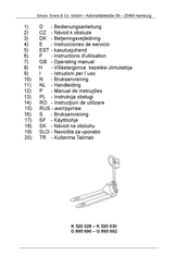 Simon, Evers & Co G 895 690 Instrucciones De Servicio