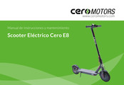 ceromotors Cero E8 Manual De Instrucciones Y Mantenimiento