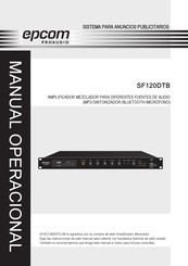 Epcom PROAUDIO SF120DTB Manual Operacional