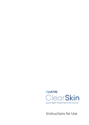 LUSTRE ClearSkin Manual Del Usuario