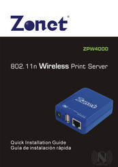 Zonet ZPW4000 Guía De Instalación Rápida