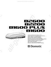 Dometic B1600 Manual De Instrucciones Para El Uso, Mantenimiento E Instalación