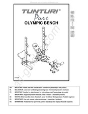 Tunturi Pure Olympic Bench Manual Del Usuario