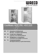 Dometic WAECO CoolMatic HDC 225 Instrucciones De Montaje Y De Uso