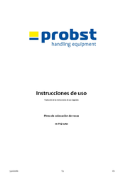 probst H-FVZ-UNI Instrucciones De Uso