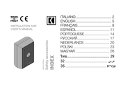 Comunello Automation GINDEXSTN0B00A Manual De Instalacion Y Uso