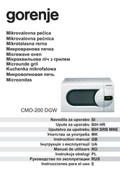 Gorenje CMO-200 DGW Instrucciones Para El Uso