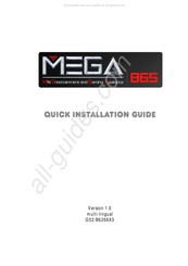 MSI MEGA865 Guia De Inicio Rapido