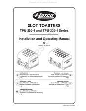 Hatco TPU-230-6 Serie Manual De Instalación Y Operación