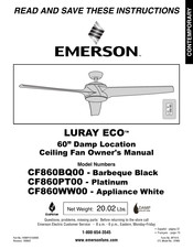 Emerson LURAY ECO CF860WW00 Manual Del Usuario