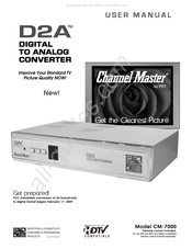 PCT Channel Master CM-7000 Manual Del Usuario