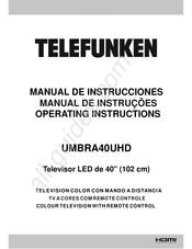 Telefunken UMBRA40UHD Manual De Instrucciones