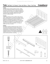 Crate&Barrel Tate Instrucciones De Montaje