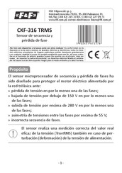 F&F CKF-316 TRMS Manual Del Usuario