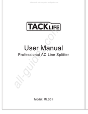 TACKLIFE MLS01 Manual Del Usuario