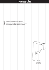 Hansgrohe Metris 14820 Serie Instrucciones De Montaje / Manejo / Garantía