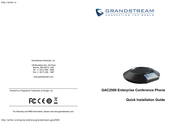 Grandstream GAC2500 Manual Del Usuario